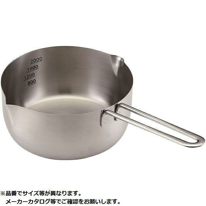 18-0雪平鍋(共柄ハンドル) 18cm IH対応 カンダ KND-019172 18-0ステンレス 雪平鍋 目盛付き 燕三条 計量便利 高品質 耐久性 手軽に使える 使いやすさ 省スペース コンパクト 取り扱い簡単 高い人気 おしゃれ シンプルデザイン キッチンに映える