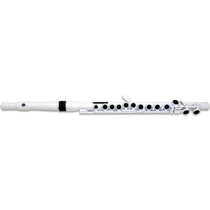 NUVO ヌーボ プラスチック製管楽器 完全防水仕様 フルート C調 Student Flute 2.0 White/Black N230SFWB (専用ハードケース付き)  N230SFWB