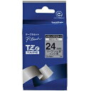 その他 (まとめ) ブラザー ピータッチ TZeテープメタリックテープ 24mm 銀(つや消し)/黒文字 TZE-M951 1個 【×10セット】 ds-2227529