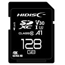 C y[ւł̔izHIDISC SDXCJ[h 128GB CLASS10 UHS-I Speed class3, A1Ή HDSDX128GCL10V30y[ڈF1Tԁz
