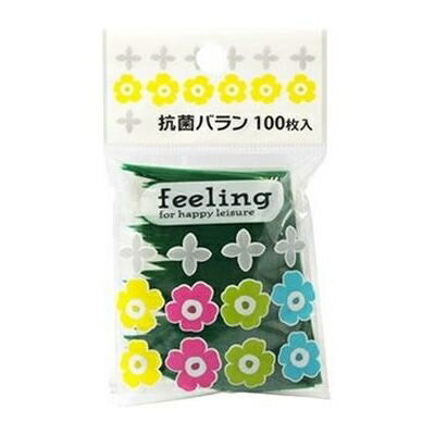 大和物産 【360個セット】feeling 抗菌バラン グリーン 100枚入り (お弁当用 仕切り)【沖縄・離島配達不可】 4904681632092-360