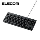 エレコム キーボード 有線 有線キーボード メンブレン コンパクト ブラック TK-FCM103BK(2)