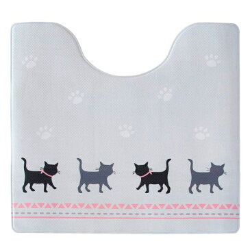 ルックス 拭いてお手入れするトイレマット 55×60cm キャット 4548622743746