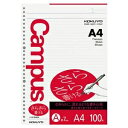 (まとめ)コクヨ キャンパスルーズリーフ(さらさら書ける)A4 A罫 30穴 ノ-816AEN 1セット(500枚:100枚×5パック)【×5セット】 ds-2296838 コクヨ キャンパスルーズリーフ A4 書ける 罫線 原紙 中性紙 上質紙 75g/m2