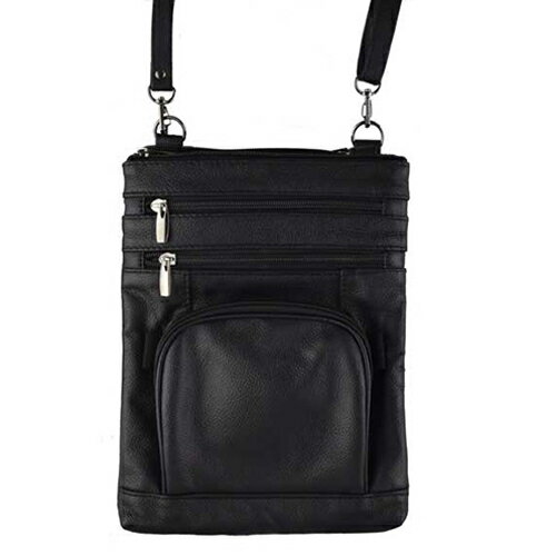 牛革11ポケット多機能ショルダーバッグ テレマルシェ TMS00054【納期目安：1週間】 牛革 多機能 11ポケット 薄型 収納力 贅沢な質感 ボディフィット 本牛革 調整可能 イタリア製 旅行に最適