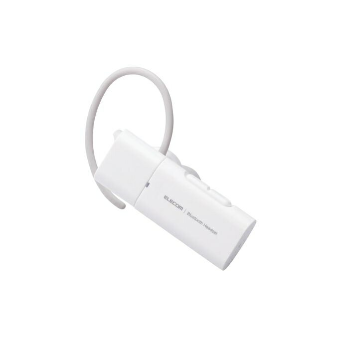 エレコム ヘッドセット Bluetooth ワイヤレスイヤホン 連続通話最大5時間 充電2時間 USB Type-C端子 片耳 左右耳兼用 イヤーフックタイプ ブラック LBT-HSC10MPWH