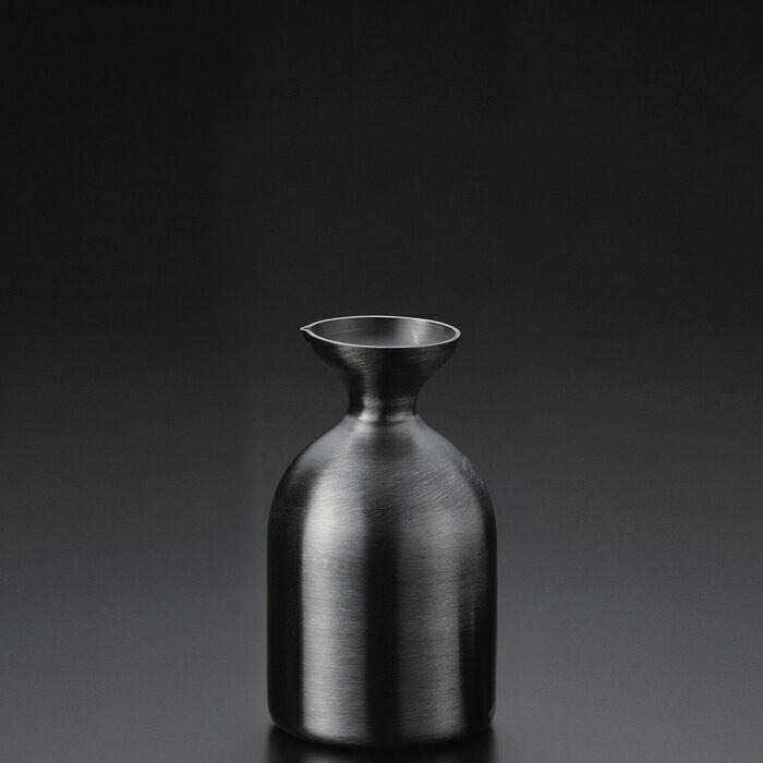 カンダ メタル丼 徳利 Baby 1合 ブラック KND-387334 保温力 保冷性能 アウトドア シルバーカラー ラインナップ 化粧箱 贈り物 φ64×H110 180ml 18-8ステンレス 酸化発色ブラック 日本製