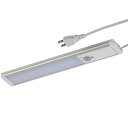 オーム電機 センサー式LEDエコスリム長さ302mm昼光色 LT-NLEST05D-HP【納期目安:1週間】 LEDライト センサー 省エネ 昼光色 多目的 簡単取付 屋内照明 人感明暗センサー エコフレンドリー 500lm 便利アイテム 省スペース 自動点灯 モーションセンサー 待機時消費電力0.5W