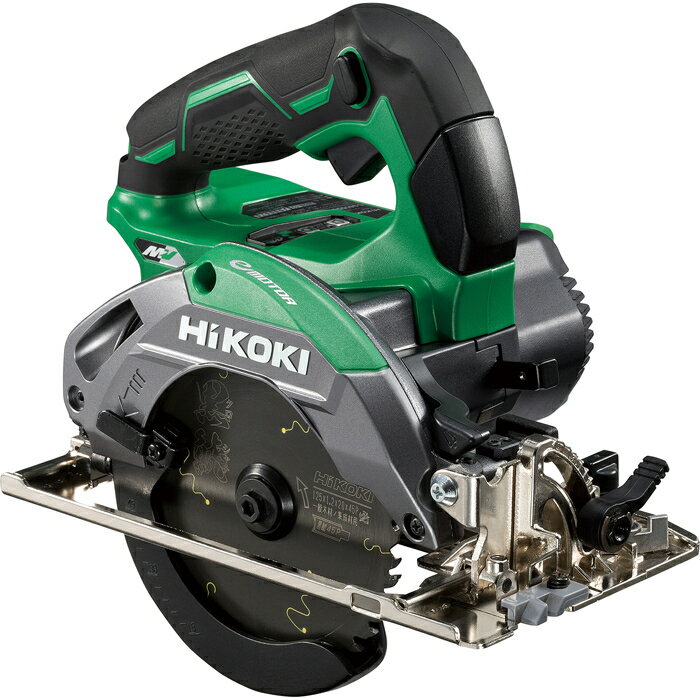 HiKOKI（日立工機） 36V 125mm コードレス丸のこ 高速7000回転 際切り対応型 アグレッシブグリーン Bluetooth蓄電池2個 急速充電器 システムケース4 集じんアダプタ チップソー黒鯱付 C3605DB(SK)(2XPS)