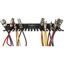 Gator Frameworks 壁掛け式ケーブルハンガー&オーガナイザー GFW-CABLEHANGER 壁掛け ケーブル収納 デザイン 頑丈 スチール ブラ...