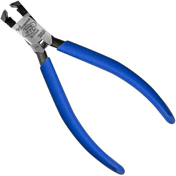 ツノダ カクッと90度ニッパー 150mm AN-150B ゲートカット DIY ホビー クラフト 線材切断 バリ取り プラスチック 切断能力 切れ味 軽量 使いやすい 高い耐久性 便利 高周波焼入れ スリムな先端 切断面キレイ