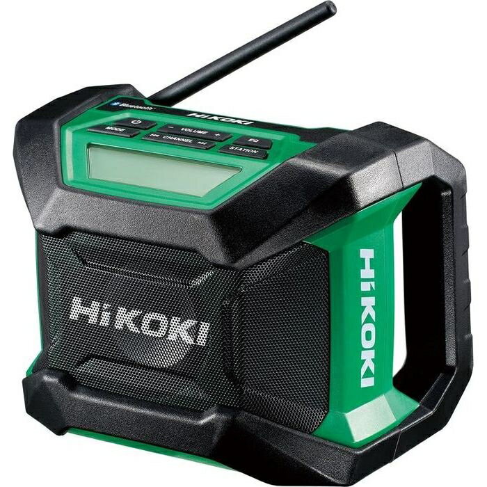 HiKOKI（日立工機） 14.4V 18V共用 コードレスラジオ 小型軽量タイプ Bluetooth機能搭載 AC100V使用可 蓄電池 充電器別売り ［KH15］ UR18DA(NN)