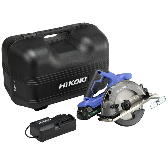 HiKOKI（日立工機） 18V 165mm コードレス丸のこ 蓄電池1個 充電器 ケース付き [KH06] FC1806DA(BG)