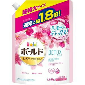 (まとめ) P&G ボールド ジェル アロマティックフローラル＆サボンの香り 詰替用 超特大サイズ 1.05kg 1パック 【×20セット】 ds-2454527