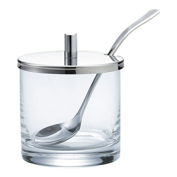 エムタカ ガラス製シュガーポット(スプーン付/No.8410) PJY6301 シュガーポット ガラス製 スタイリッシュ キッチン ホーム プレゼント 収納 テ...