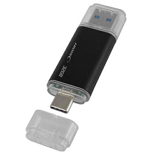  HIDISC USB3.2 Gen2 Type-C &Type-A եåɥ饤 32GB å׼ HDUF136C32G3CǼܰ¡1֡