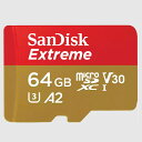 サンディスク エクストリーム microSDXC UHS-Iカード 64GB SDSQXAH-064G-JN3MD SDSQXAH064GJN3MD【納期目安：約10営業日】