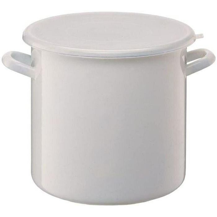高木金属工業 ホーロー ストックポット 丸型 10L(内径24cm) ホワイト HSP-M24 4975357133618 10L 漬物 長期保存 漬け物レシピ 食器洗い 食品衛生法 耐熱温度 清潔 腐食 サビ