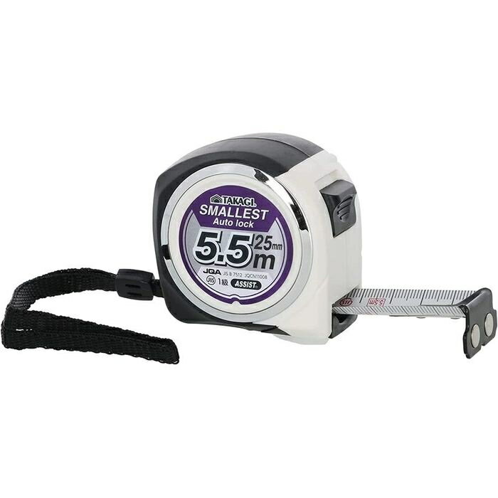 超極小オートロックコンベックス 25mm×5.5m TAKAGI 4907052423411 オートロック コンベックス ナイロンコート 目盛 マグネット JI...