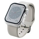 エレコム 【メール便での発送商品】アップルウォッチ 41mm フルカバー ケース ゴリラガラス 表面硬度10H 耐衝撃 側面光沢 クリア AW-22BFCGOCR(2)