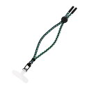 ルプラスネクスト スマートフォン 汎用 ハンドストラップ WRISTY MULTI STRAP 丸紐タイプ ブルー/グリーン/ホワイト LN-HS01B【納期目安:1週間】 多機能 パターン柄 長さ調整 ストラップパーツ 軽量 中国製 ブルー グリーン(2)