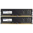 (まとめ)アドテック DDR4-3200UDIMM 32GB×2枚組 ADS3200D-32GW 1箱【×3セット】 ds-2513673 メモリ DDR4 3...