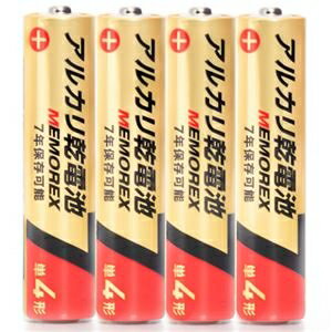 (まとめ）メモレックス・テレックス アルカリ乾電池単4形 LR03/1.5V 60S7 1パック（60本） ds-2514382