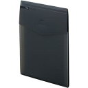(まとめ)リヒトラブ soeruスリムドキュメントファイル(タテ型) A4 5ポケット スモークブラック A-8710-24 1セット(5冊)【×10セット】 ...