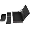 (まとめ)伊藤忠リーテイルリンク合皮トレーボックスセット ブラック V427001 1個【×10セット】 ds-2514522 トレーボックス 合皮 伊藤忠リー...
