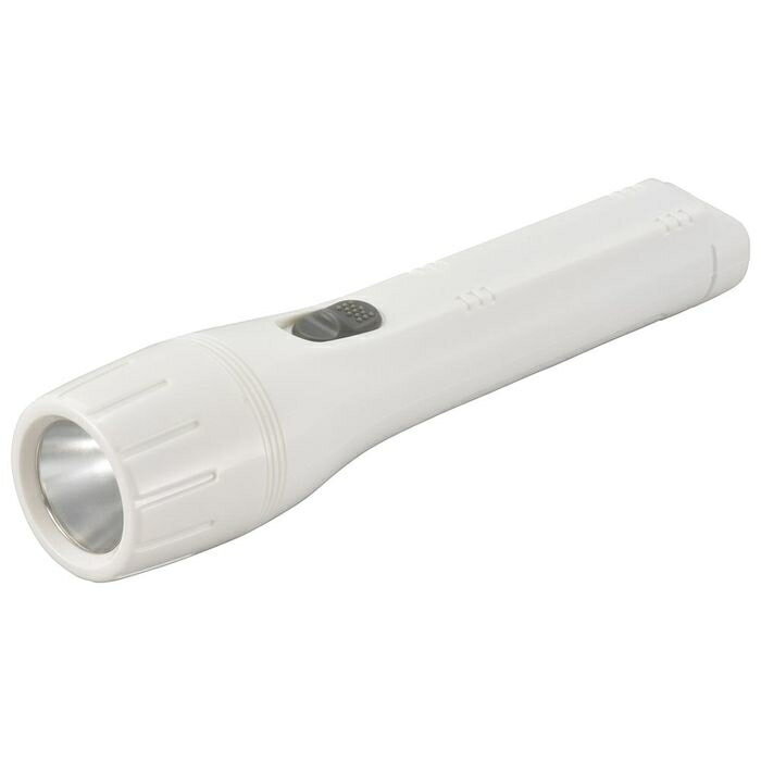 オーム電機 LED懐中ライト 48lm 電池付き LHP-04C5 長寿命 省電力 明るさ 耐候性 家庭用 レジャー 車載 乾電池 白色LEDのサムネイル