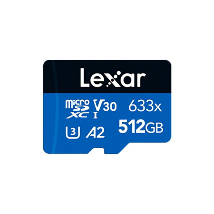 レキサー メディア microSDXCカード 512GB 633x UHS-I U3 LSDMI512BBJP633A