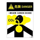 二酸化炭素消火設備標識 危険 DANGER 二酸化炭素 400×300mm アルミ複合板【代引不可】 ds-2521892 消火設備 標識 アルミ複合板 日本消...