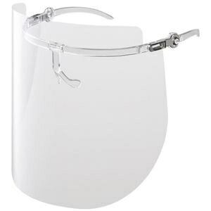 （まとめ）プラス メガネタイプフェイスシールド FG030F（×5セット） ds-2524165 フェイスシールド メガネタイプ 飛沫防止 透明シート 軽量