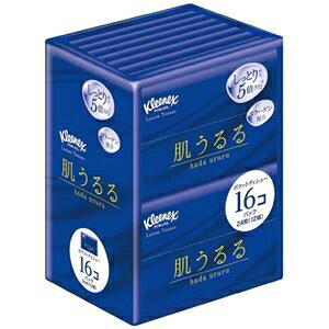 （まとめ）日本製紙クレシア 肌うるる ポケットティシュー 16パック（×3セット） ds-2524812 日本製紙 ..