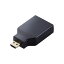 エレコム 【メール便での発送商品】HDMI変換アダプタ 【Micro HDMI(タイプD)オス - HDMI(タイプA)メス】 4K 60P スリムコネクタ ブラック AD-HDADS3BK