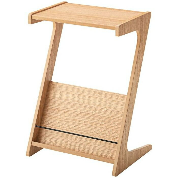 東谷（あづまや） カーティス サイドテーブル RP-451NA 天然木 オーク ラバーウッド おしゃれ 収納 ラッカー塗装 台湾製 組立簡単 軽量 モダン コンパクト 耐久性 木製 インテリア おしゃれ家具 ナチュラル プラスドライバー 使いやすい