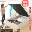 販路限定/跳ね上げベッド 大容量収納/プロストル2 プレミアムポケットコイルマットレス付き 縦開き 分割床板タイプ セミシングル(ホワイト/ホワイト) 100061719【納期目安:1ヶ月】
