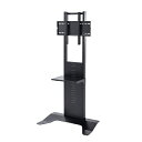 サンワサプライ 32〜65インチ対応 壁寄せ液晶ディスプレイスタンド CR-PL33BK 対応サイズ スペース確保 多機能 使いやすい 耐荷重 安定性 シンプル...