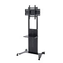 サンワサプライ 32〜65インチ対応 液晶ディスプレイスタンド CR-PL34BK 対応サイズ32〜65インチ VESA取り付け対応 スペース確保 高さ7段階調...
