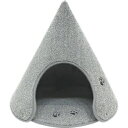 ラグタスコーン GRY グレー 【Mサイズ:約W47×D47×H45cm】【代引不可】 ds-2528737 ペットハウス Rugtasu Cone ポリエステ...