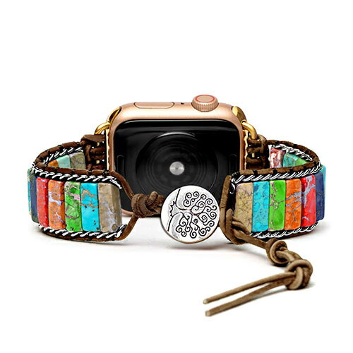 CAPE DIABLO Apple Watch 38-49mm Sサイズ チャクラ エナジー CD25120AW【納期目安:1週間】 天然石 ハンドメイド パワーストーン 環境保護 母親支援 持続可能 天然石ブレスレット