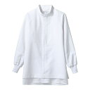 MONTBLANC モンブラン 男女兼用ブルゾン長袖 RL8711-2 (白 L) 4560315670122 ブルゾン 長袖 耐久性 吸水速乾性 アウトドア ポリエステル 白衣 格子状 綿混 リーズナブル価格