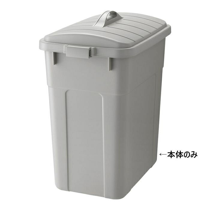 岐阜プラスチック工業 ベルク 角型ペール グレー (30D 本体) 4971881180081 ペー ...