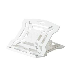 Digio2 ノートPC・タブレットスタンド 折りたたみ式/軽量タイプ ホワイト ナカバヤシ NPA-009W【納期目安：1週間】 ノートPC タブレットスタンド 折りたたみ 軽量 目線高め 8段階角度調節 底面排熱 耐荷重10kg 対応サイズ15.6inch