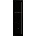 (上)渡翔 罫線入下敷八切判(両面印刷)黒 ATC-5509 下敷き 黒 マス目 国産 両面印刷 テトロン 日本製 織り 三文字 四文字 230×750mm 76g インドネシア 加工 罫線入 黒色 機能的 高品質 文具 オフィス用