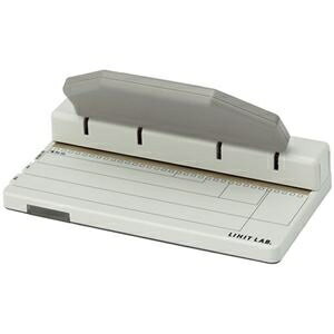 リヒトラブ ワンサード34穴パンチP-1603 1台 ds-2534578 パンチ コンパクト 空間節約 資料作成 本格派 ..