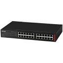 バッファロー レイヤー2 GigaスマートLiteスイッチ 24ポート ブラック BS-GSL2024 1台 ds-2534608 LANポート VLAN機能 ...