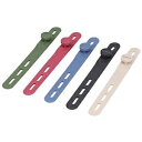 オウルテック ソフトタッチケーブルバンドアースカラー (5色×2本) OWL-CBBAND02-EC 1パック(10本) ds-2534625 ソフトタッチ ケーブルバンド アースカラー 自然物 シリコン ワンポイント 使い方 バリエーション 幅広い用途 耐久性
