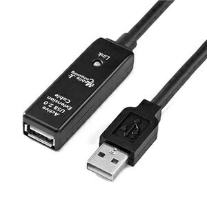 サンワダイレクトUSB2.0延長ケーブル 15m ブラック 500-USB006 1本 ds-2535036 USB2.0 延長ケーブル ア..