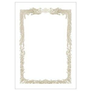 （まとめ） ササガワ タカ印 ミニ賞状用紙 はがき判ヨコ書用 10-1521 1セット（50枚：10枚×5パック） 【×5セット】 ds-2539785